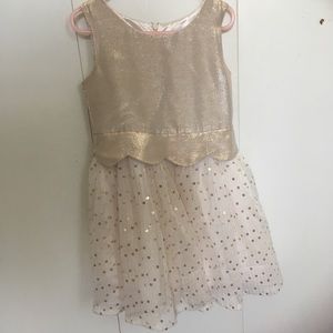 Gold Girl Dress Size XS 4/5